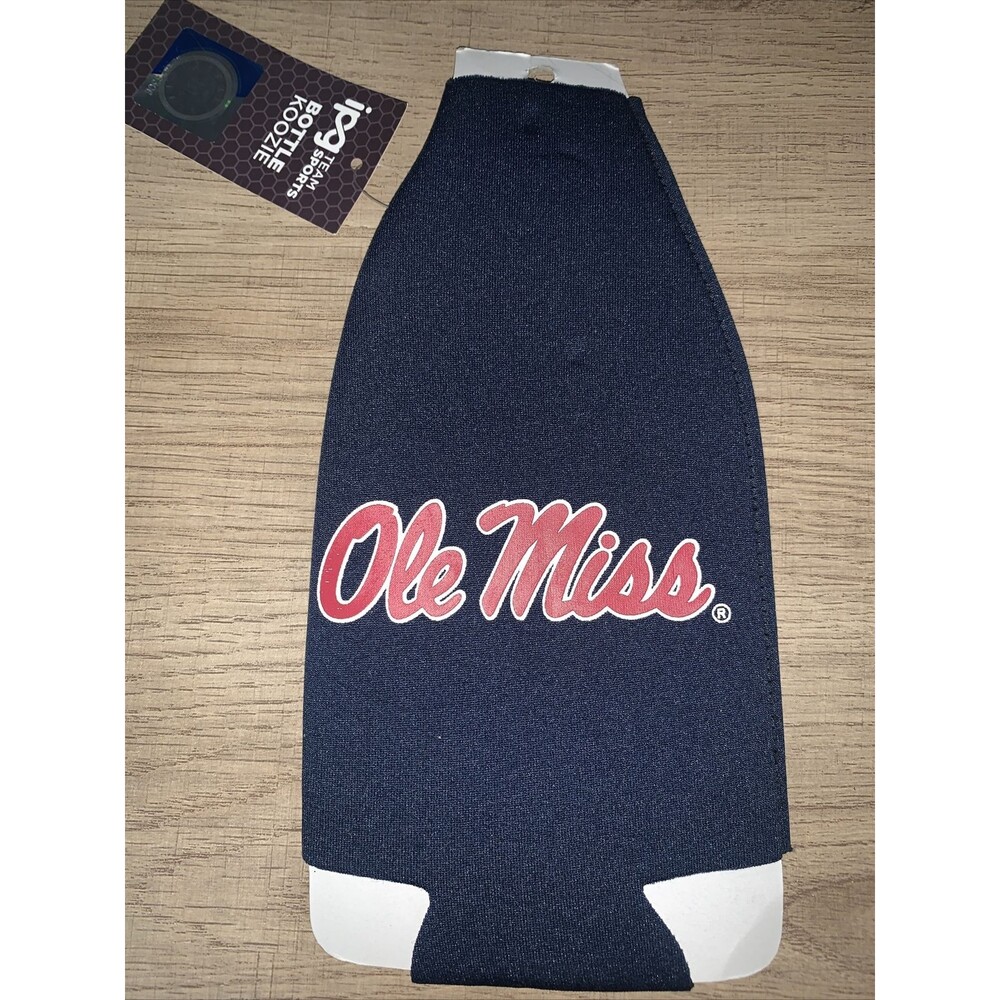 Ole Miss Rebels 12oz Bottle Koozie Blue